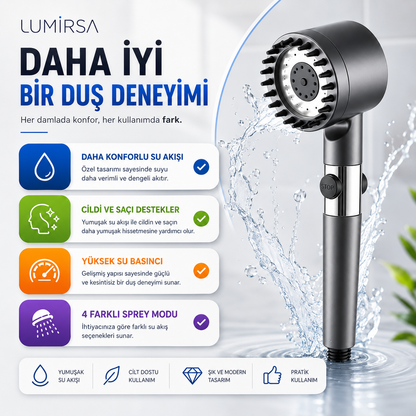 Lumirsa Filtreli Duş Başlığı